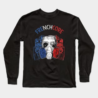 Frenchcore Soundsystem Gas Mask Long Sleeve T-Shirt